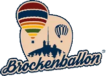 Heißluftballon über Brockenberg im Harz